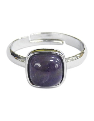 BAGUE AMETHYSTE AJUSTABLE