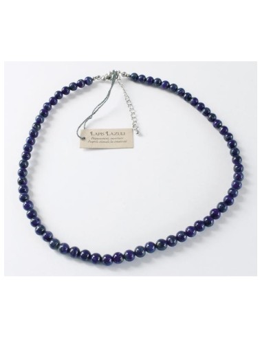 Collier Lapis Lazuli Perles rondes 6 mm