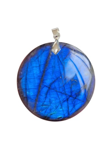 Pendentif Rond Labradorite 4.5 cm