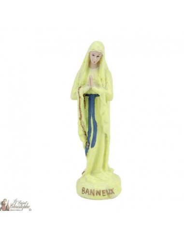 Vierge de Banneux statue fluorescente 10cm