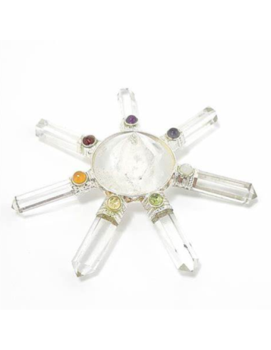 Générateur Cristal de Roche 7 Chakras