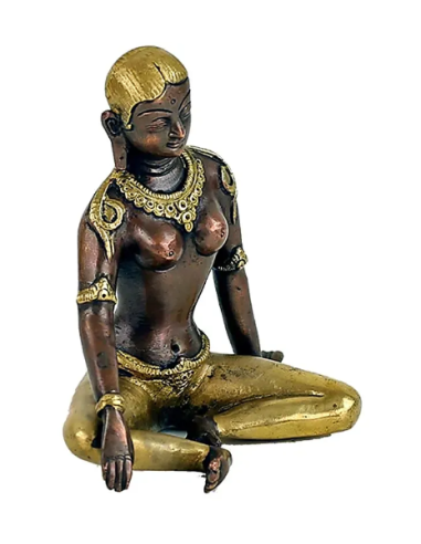 Statue Parvati bicolore